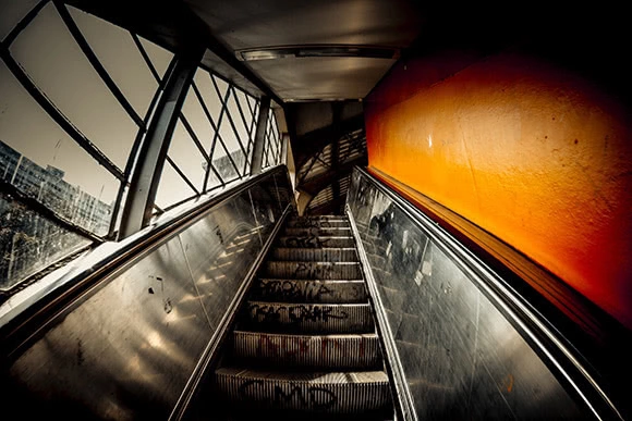 Berlin Hallesches Tor U-bahn Rolltreppe