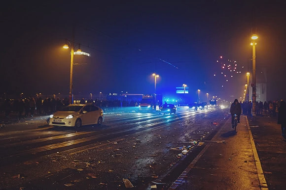 Berlin Silvester Blaulicht