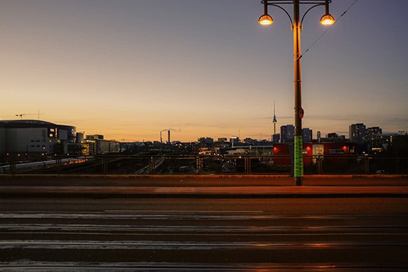 Berlin Sonnenuntergang Warschauerstrasse