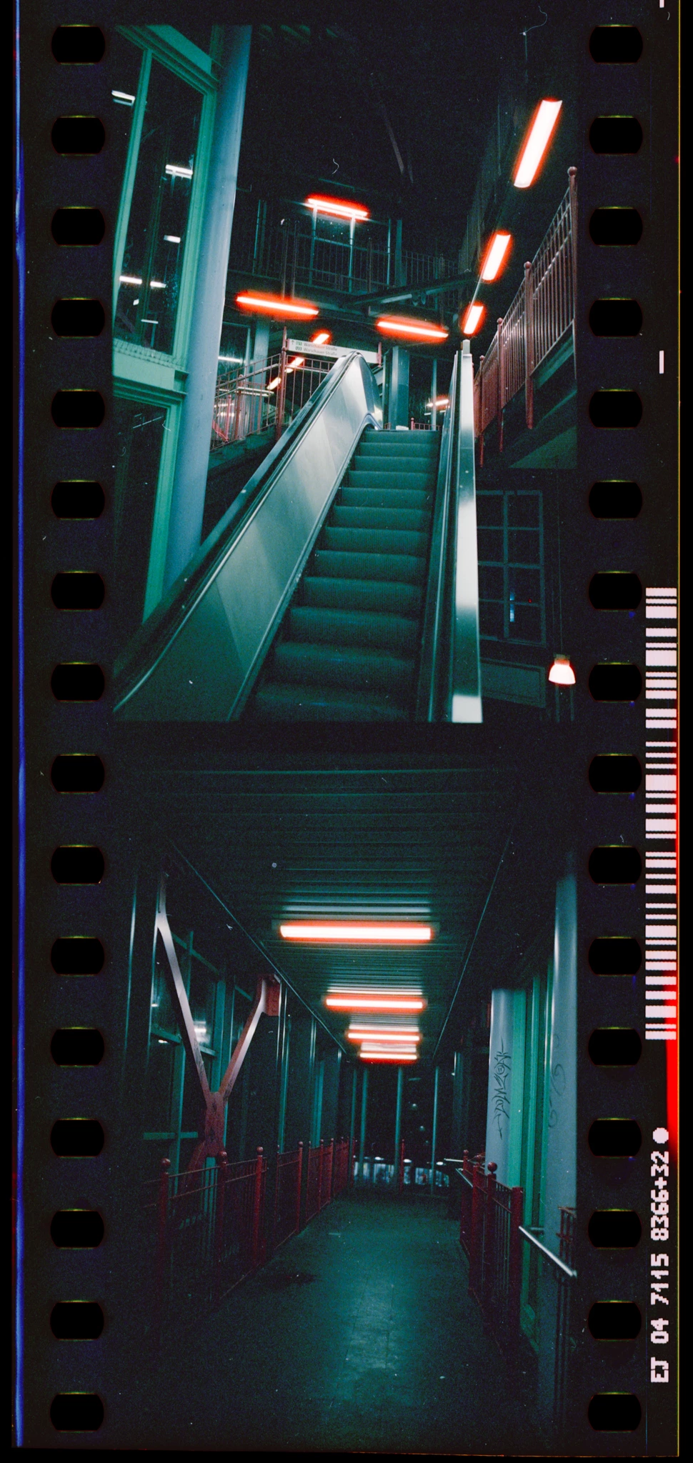 Prinzenstraße Cinestill800t auf Cinestill 800T Prinzenstraße subway on Cinestill 800T