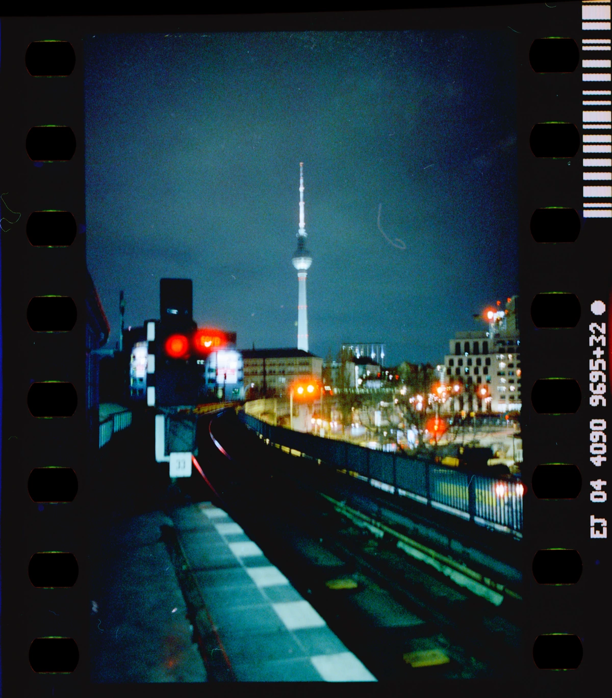 Berlin television tower Cinestill 800t