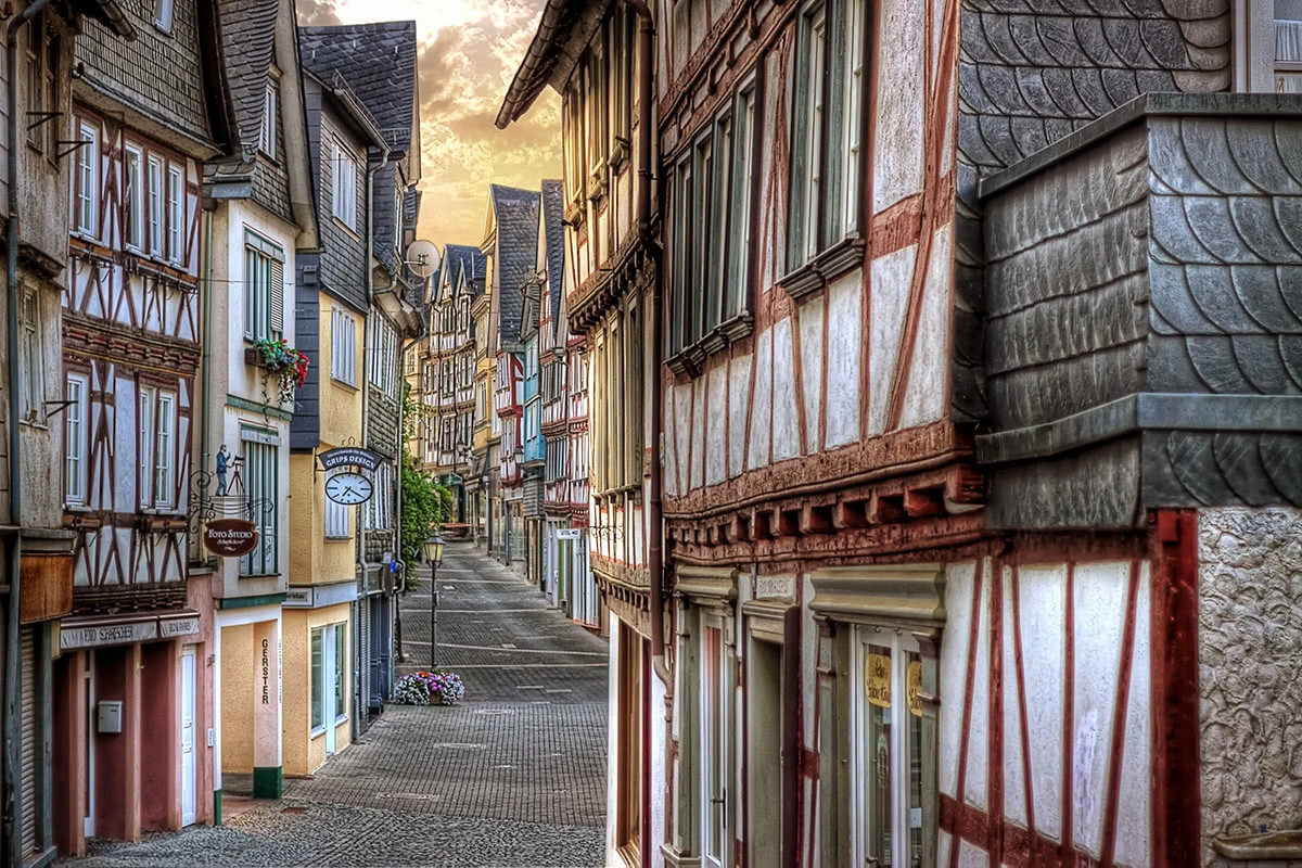 Eine HDR-Aufnahmen von der Wetzlarer Altstadt