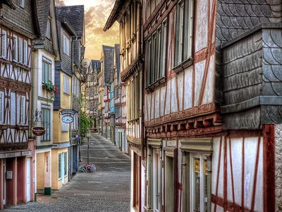 Eine HDR-Aufnahmen von der Wetzlarer Altstadt