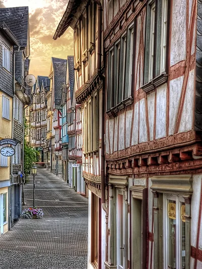 Eine HDR-Aufnahmen von der Wetzlarer Altstadt