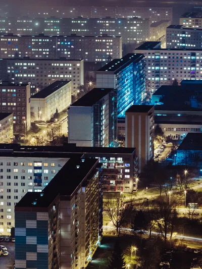 Jena Lobeda bei Nacht