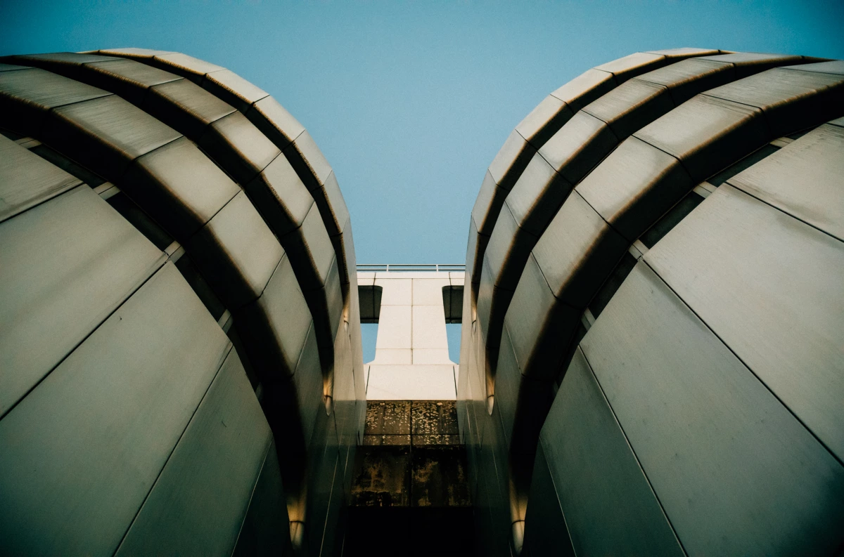 Aluminum cladding stair towers