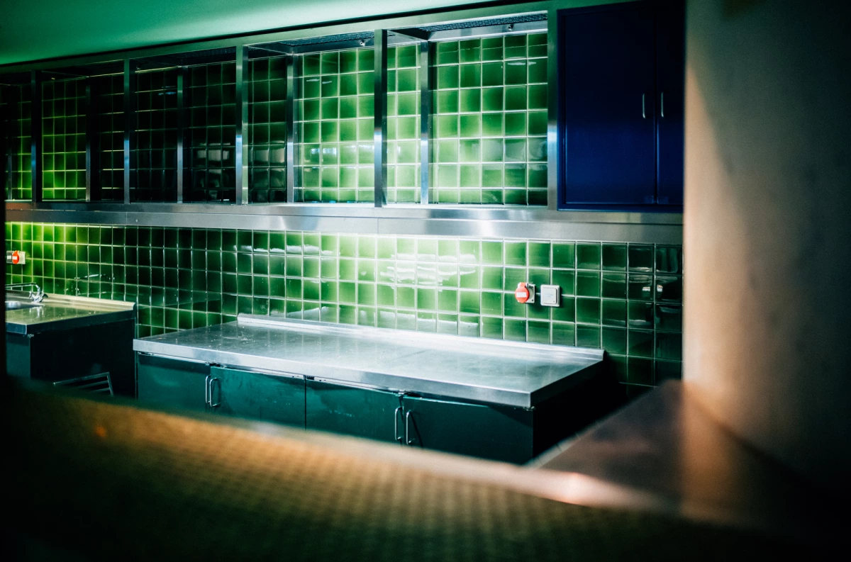 Counter and bar at the ICC trade fair center