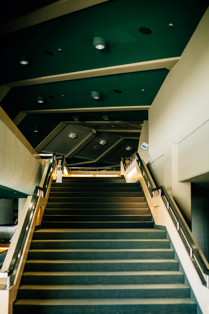 Stairs in the Messe ICC to Hall 1
