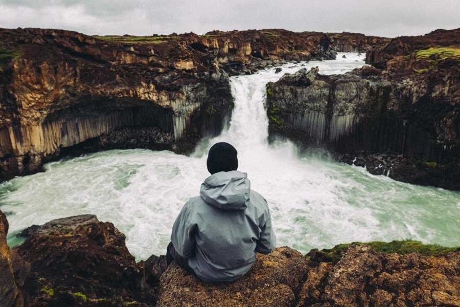 Aldeyjarfoss, ein Wasserfall im isländischen Hochland.